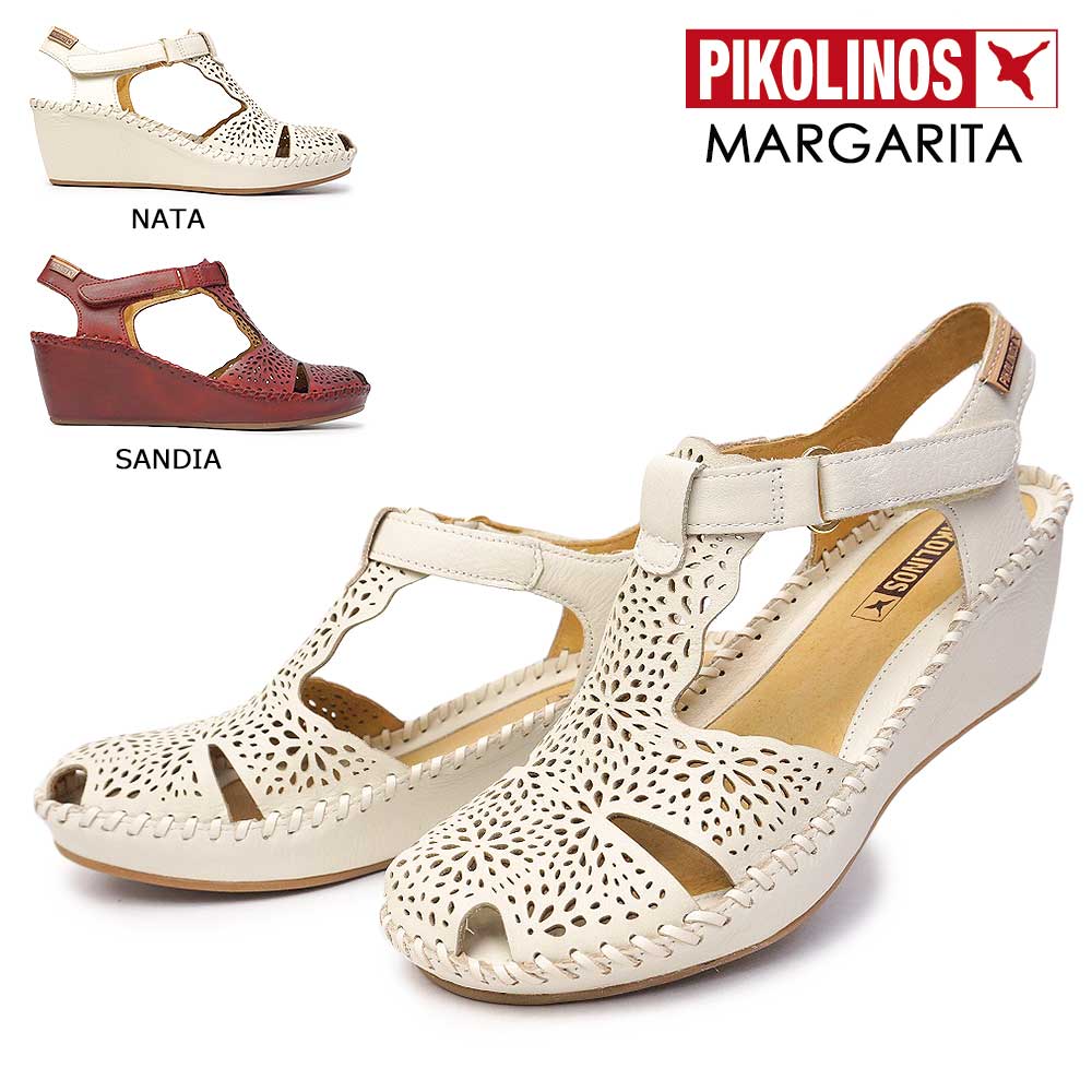 ピコリノス 靴 レディース サンダル PK739 943-0985 ストラップ レザー 白 赤 PIKOLINOS MARGARITA 本革 コンフォート ウェッジ 楽天市場】ピコリノス 靴 レディース サンダル PK739 943-0985