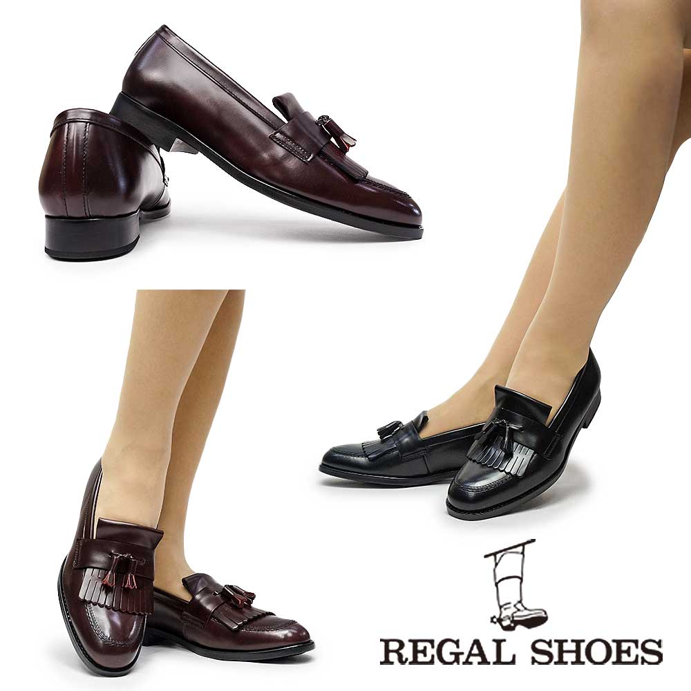楽天市場 リーガル レディース ローファー F28j レザー カジュアル キルトタッセル スリッポン ローヒール ビジネス 通勤 学生靴 Regal 本革 モカシン 通学 日本製 マイスキップ