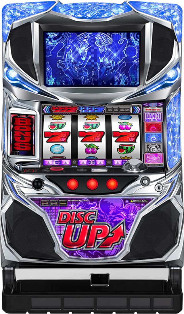 サミー パチスロディスクアップ【新品コイン不要機付】【パネル指定不可】【中古パチスロ 中古スロット 中古実機】
