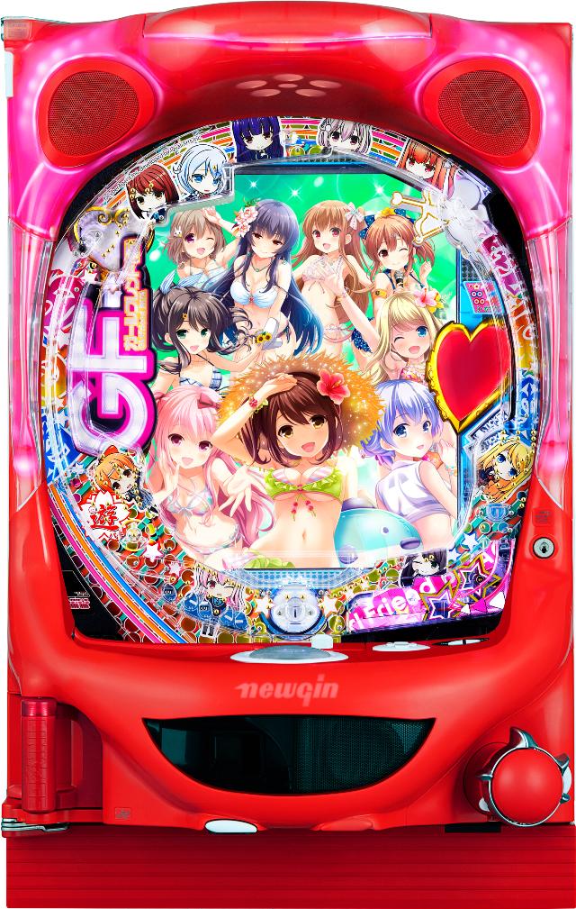 ニューギン PAガールフレンド（仮） 99ver.【LED不問 枠色指定不可 中古パチンコ 中古実機】