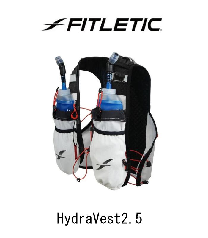 FITLETIC フィトレティック Trail 2.5 HydraVest HV32トレイルハイドラベスト/トレイルランニング/ボトル付属/ラン/レース/ジョグ/登山/バイク/自転車/トレッキングポールループホルダー/ホイッスル付属/反射/財布/スマホ/携帯/貴重品/フィットレティック/｜ナカジマスポーツ店