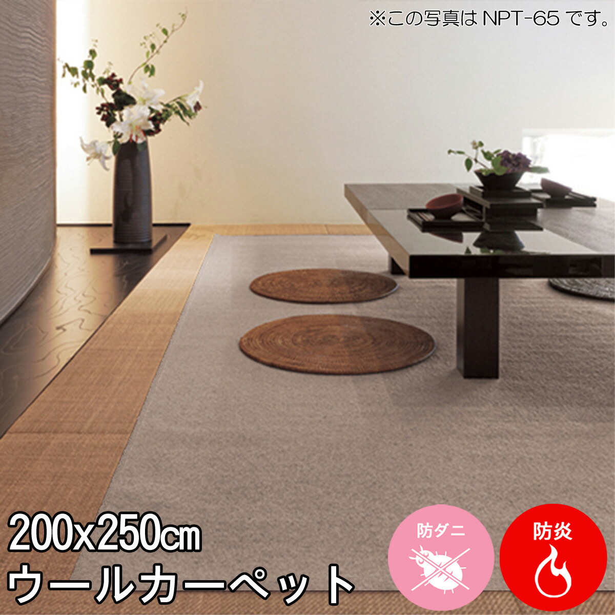 パステル色の色つやが好いたらしいあき場所を上演 光触媒で消臭・抗菌働き掛ける 羊毛100％ 引っ敷き ラグサイズ 200×250 ニューアスポーター 防炎 制電 遮音 防壁蝨目 抗菌 ホットカーペットカバー相応う 引っ敷き 引っ敷き 【aw】