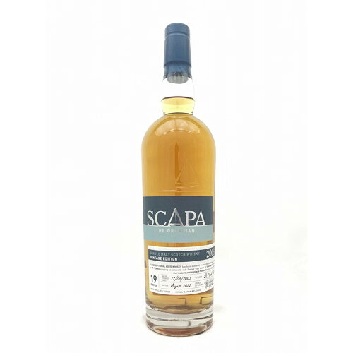 【全国送料無料】スキャパ 2003 19年 1STフィル　アメリカンオークバレル 56.7度 700ml｜濱の酒屋　中野酒店　店 41,159円
