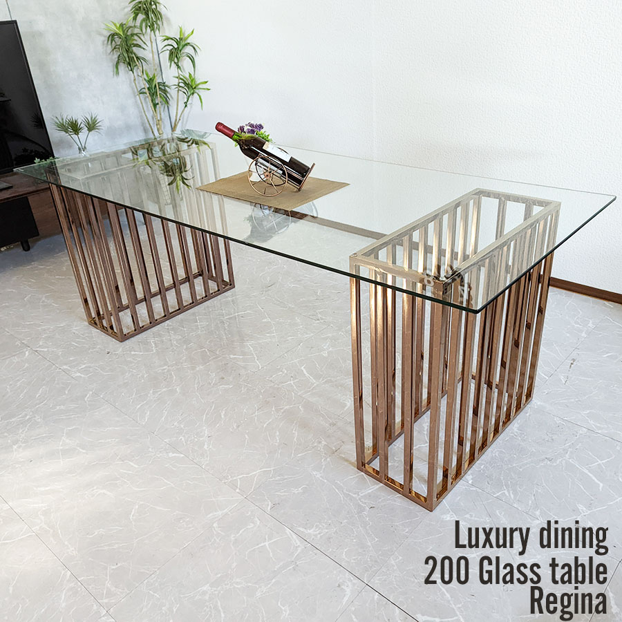 楽天市場】ダイニングテーブル ガラス 幅140 140x80 収納付き ガラス