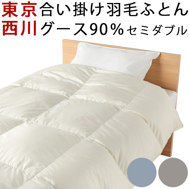 68％以上節約 東京西川 プレミアム 羽毛 合い掛け布団 セミダブル