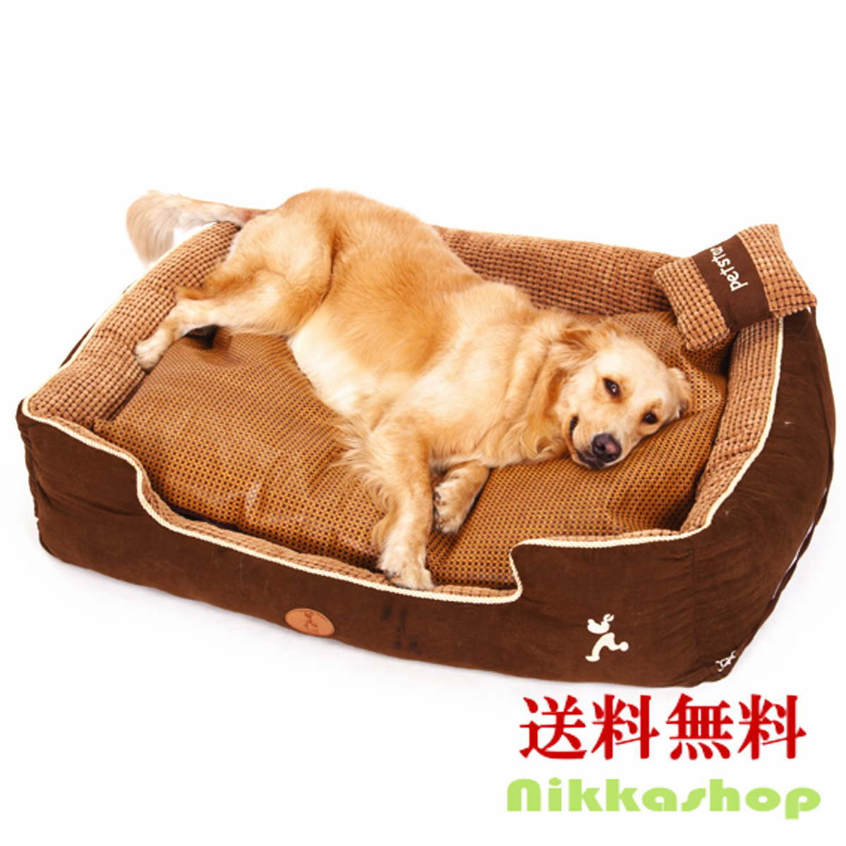 大型犬 ベッド 春夏 スクエア 角型 XLサイズ コーデュロイ ブラウン 洗える あったか 暖かい 介護 丈夫 クッションベッド ソファベッド マット敷き物 中型犬 大型犬 大型宅配便送料無料