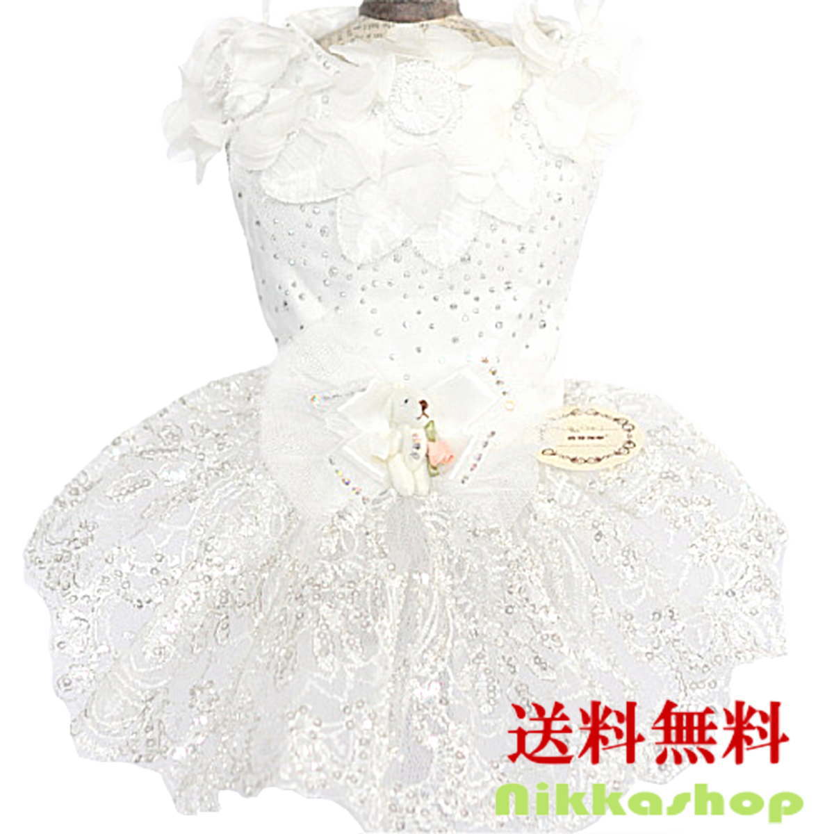 Nikkashop Wedding Dress White Xs Xl Size For The Pet Dog