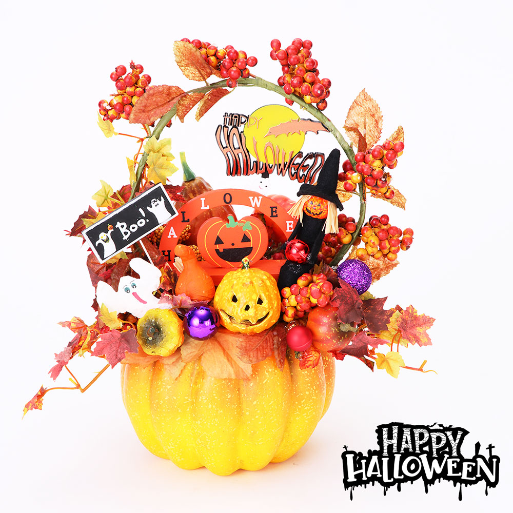 楽天市場】ハロウィンバケツ ポットアレンジ 手作り 飾り 装飾