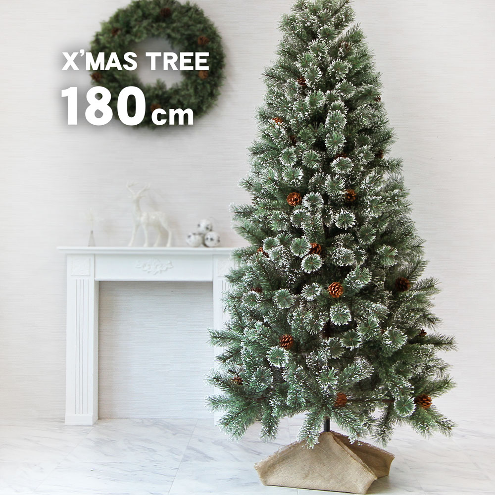 都内で クリスマスツリー 北欧 おしゃれ プレミアムウッドベースツリースノー 180cm オーナメント 飾り なし ポットツリー ヌードツリー  fucoa.cl