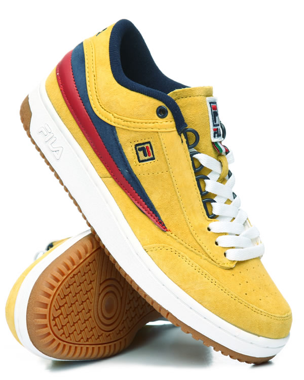 fila tennis shoes yellow
