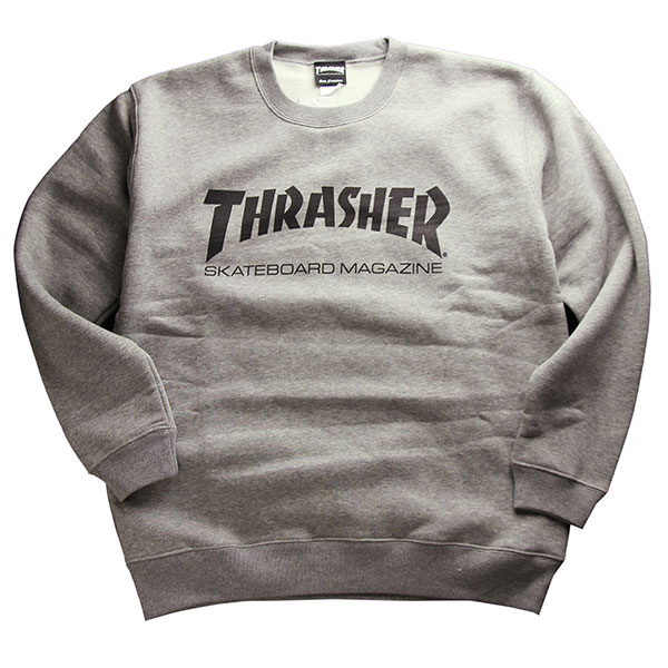 Thrasher Crewneck Skateboard Sweatshirt Gray