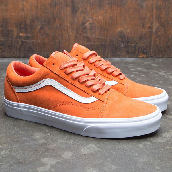 vans old skool suede orange