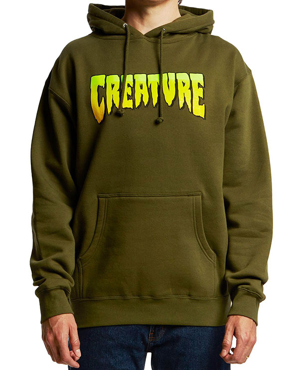 army green pullover hoodie