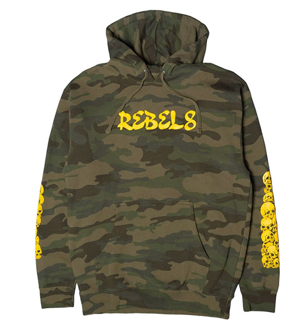 yellow camouflage hoodie