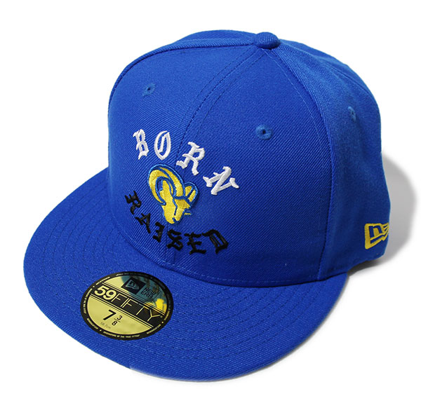 楽天市場】BornxRaised (ボーンアンドレイズド) キャップ ニューエラ BORN X RAISED + RAMS NEW ERA  FITTED HAT BLUE : スケボーウェア NINJAX