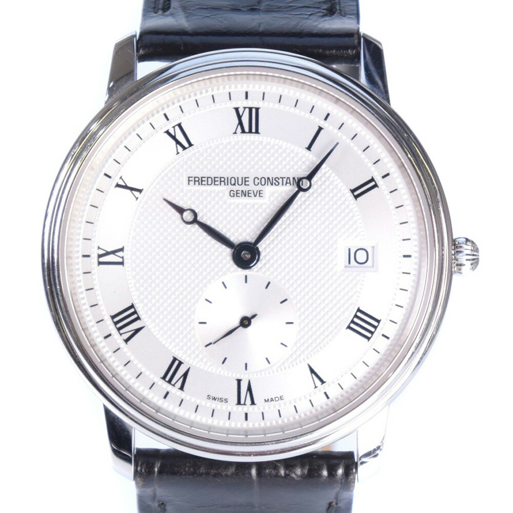 楽天市場 スーパーセール10 Off対象 Frederique Constant フレデリック コンスタント Fc2 245x4s25 6 ステンレススチール レザー クオーツ メンズ シルバー文字盤 腕時計 中古 A ランク 質にしきの ブランド販売 買取