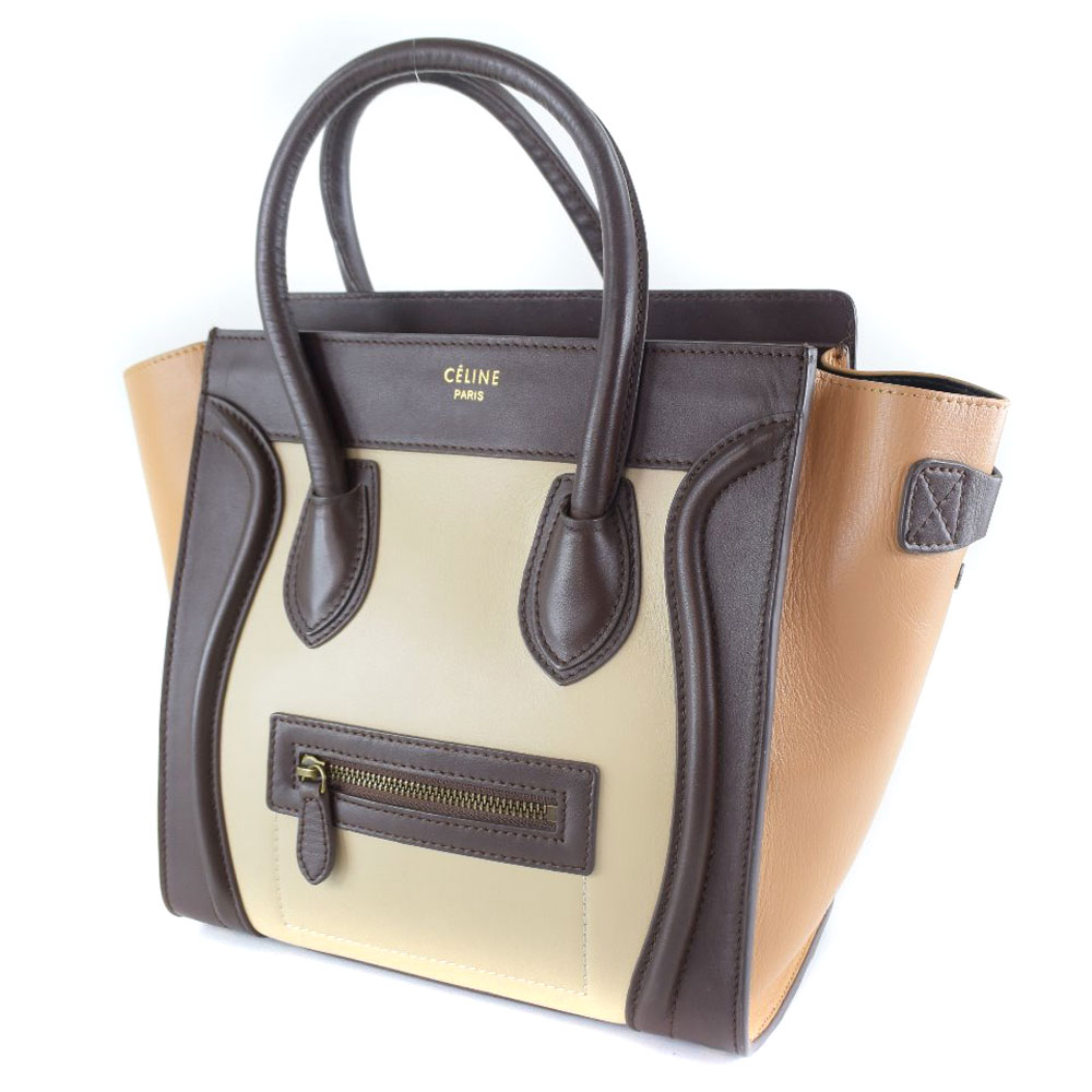 マイクロショッパー 質 セリーヌ K18 Celine トリコロール バイカラー 質にしきの ネックレス ブラウン ラゲージ カーフ ブランド販売 買取 中古 ハンドバッグ レディース テレビで話題 マイクロショッパー 質 セリーヌ K18 Celine トリコロール バイカラー 質にしきの ネックレス ブラウン ラゲージ カーフ ブランド販売 買取 中古 ハンドバッグ レディース テレビで話題