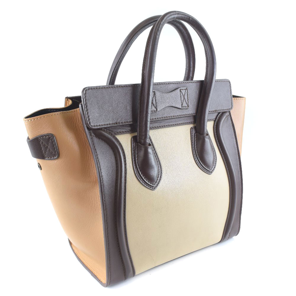 マイクロショッパー 質 セリーヌ K18 Celine トリコロール バイカラー 質にしきの ネックレス ブラウン ラゲージ カーフ ブランド販売 買取 中古 ハンドバッグ レディース テレビで話題 マイクロショッパー 質 セリーヌ K18 Celine トリコロール バイカラー 質にしきの ネックレス ブラウン ラゲージ カーフ ブランド販売 買取 中古 ハンドバッグ レディース テレビで話題