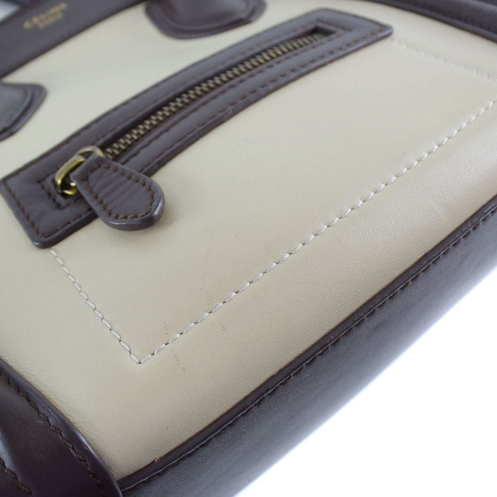 マイクロショッパー 質 セリーヌ K18 Celine トリコロール バイカラー 質にしきの ネックレス ブラウン ラゲージ カーフ ブランド販売 買取 中古 ハンドバッグ レディース テレビで話題 マイクロショッパー 質 セリーヌ K18 Celine トリコロール バイカラー 質にしきの ネックレス ブラウン ラゲージ カーフ ブランド販売 買取 中古 ハンドバッグ レディース テレビで話題