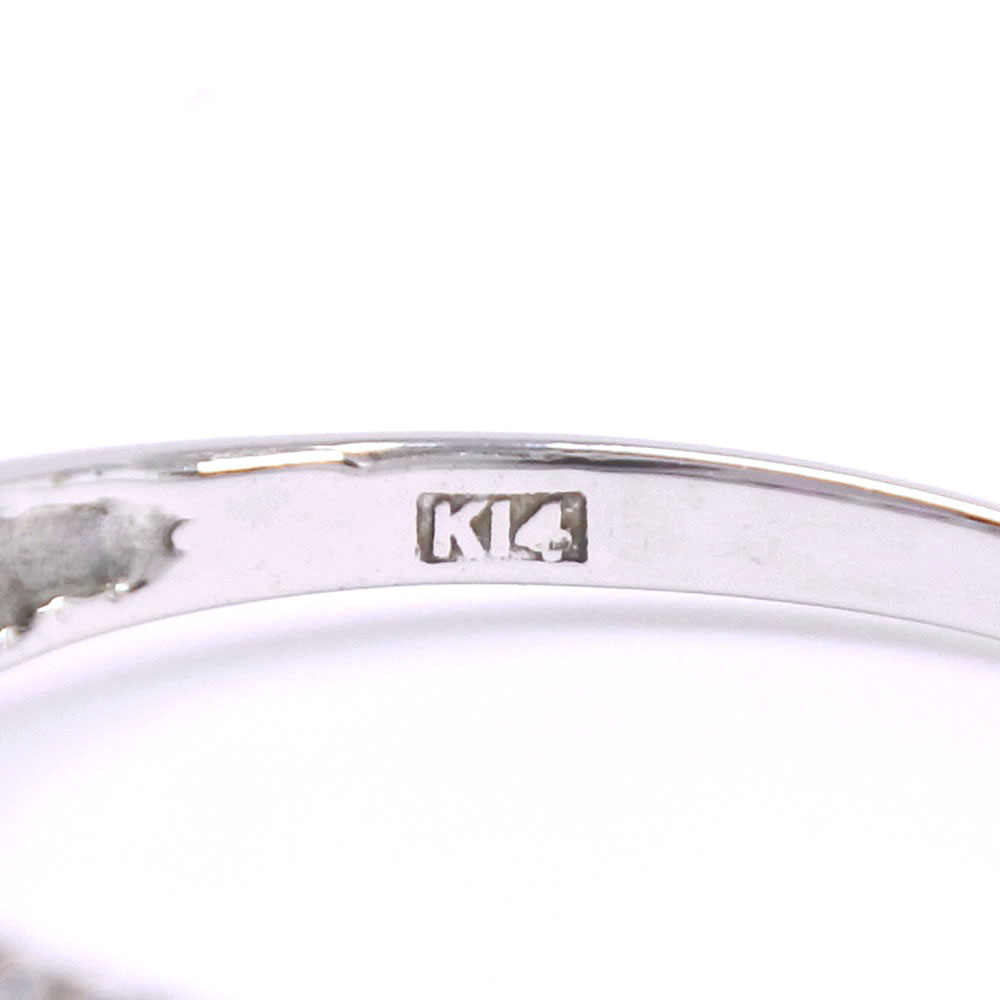 全品送料無料 指輪 リング レディース リング 指輪 K14ホワイトゴールド ルビー ダイヤモンド 12 5号 レディース リング 指輪 12 5号 中古 Aランク 質にしきの ブランド販売 買取