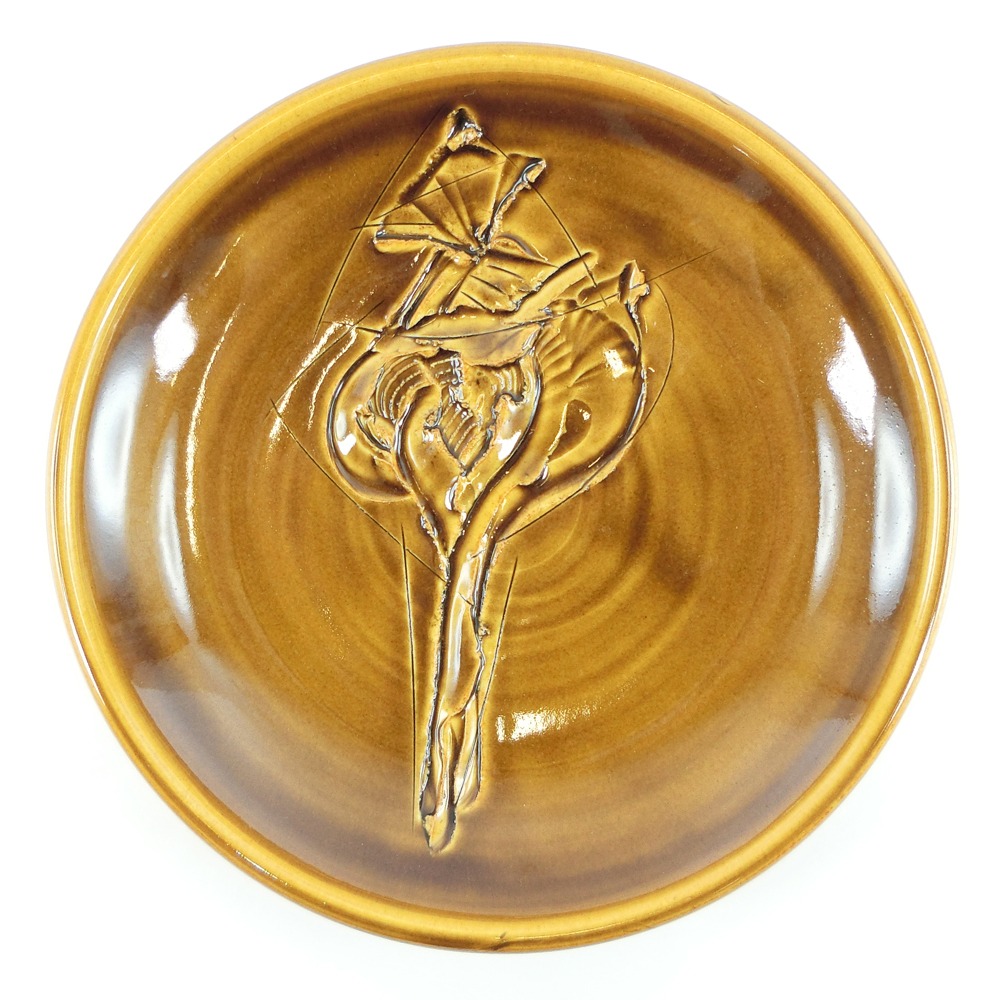 京焼 kyoyaki 飴釉 飾り皿 食器 今井政之 作 candy glaze decorative plate ユニセックス【未使用】Sランク