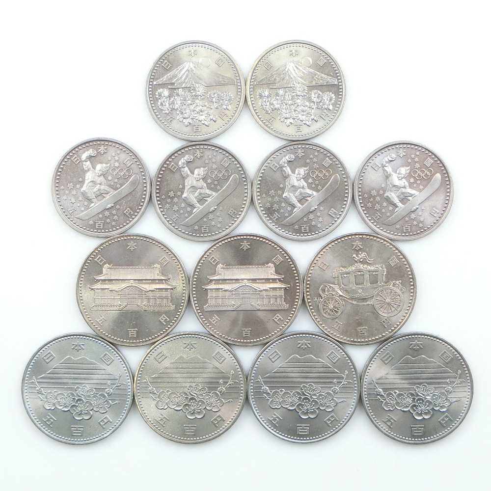 激安セール 記念貨幣 記念硬貨 Finance 大蔵省 Of Ministry Expo 貨幣 中古 Saランク 500円貨幣 13枚 沖縄復帰二十年 御即位 御在位十年 オリンピック Www Dgb Gov Bf