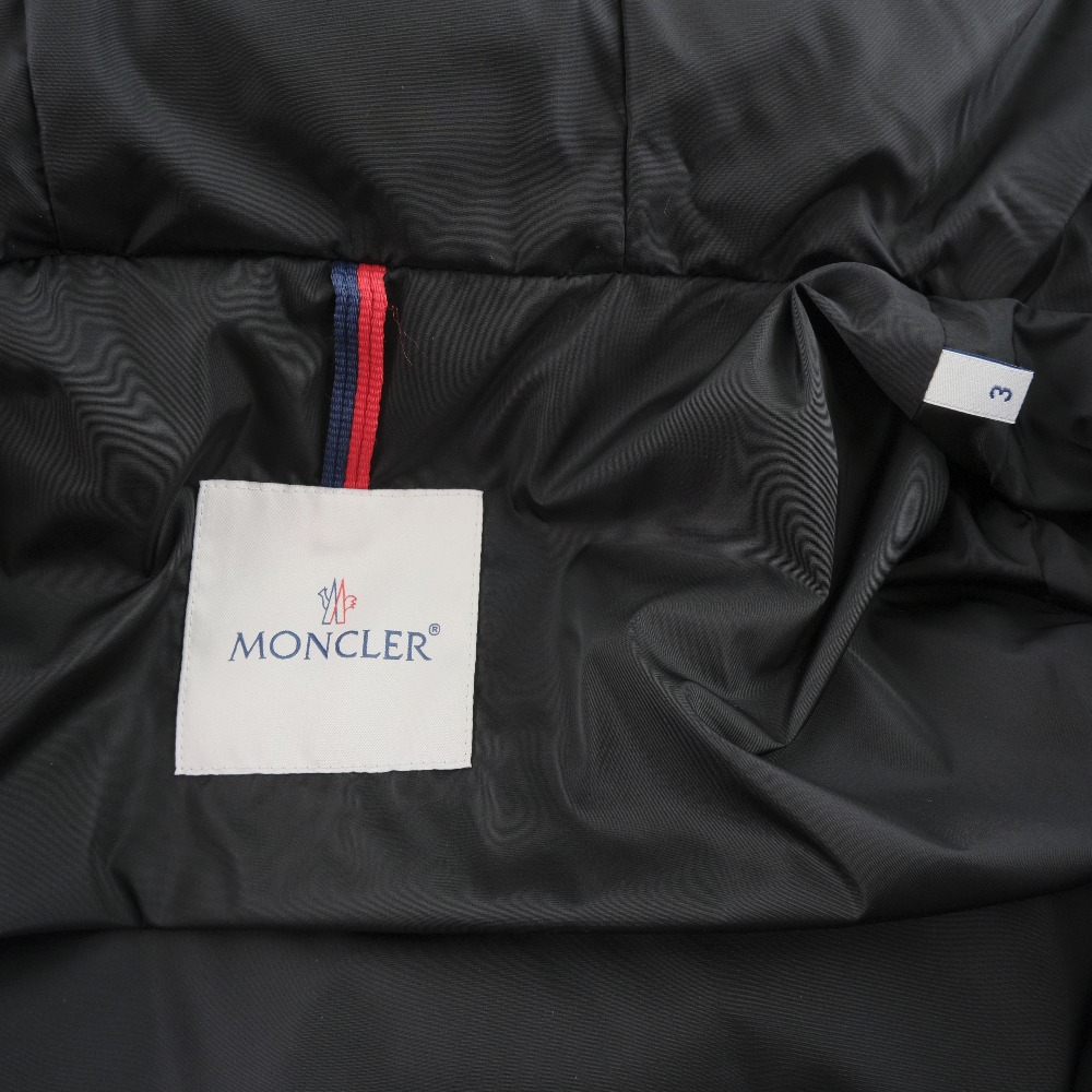 激安工場直販 Moncler モンクレール Khloe クロエ ロングコート タヌキファー E ナイロン 黒 レディース ダウンジャケット 中古 Aランク 質にしきの ブランド販売 買取 秋セール Www Omus Sgmu Ru