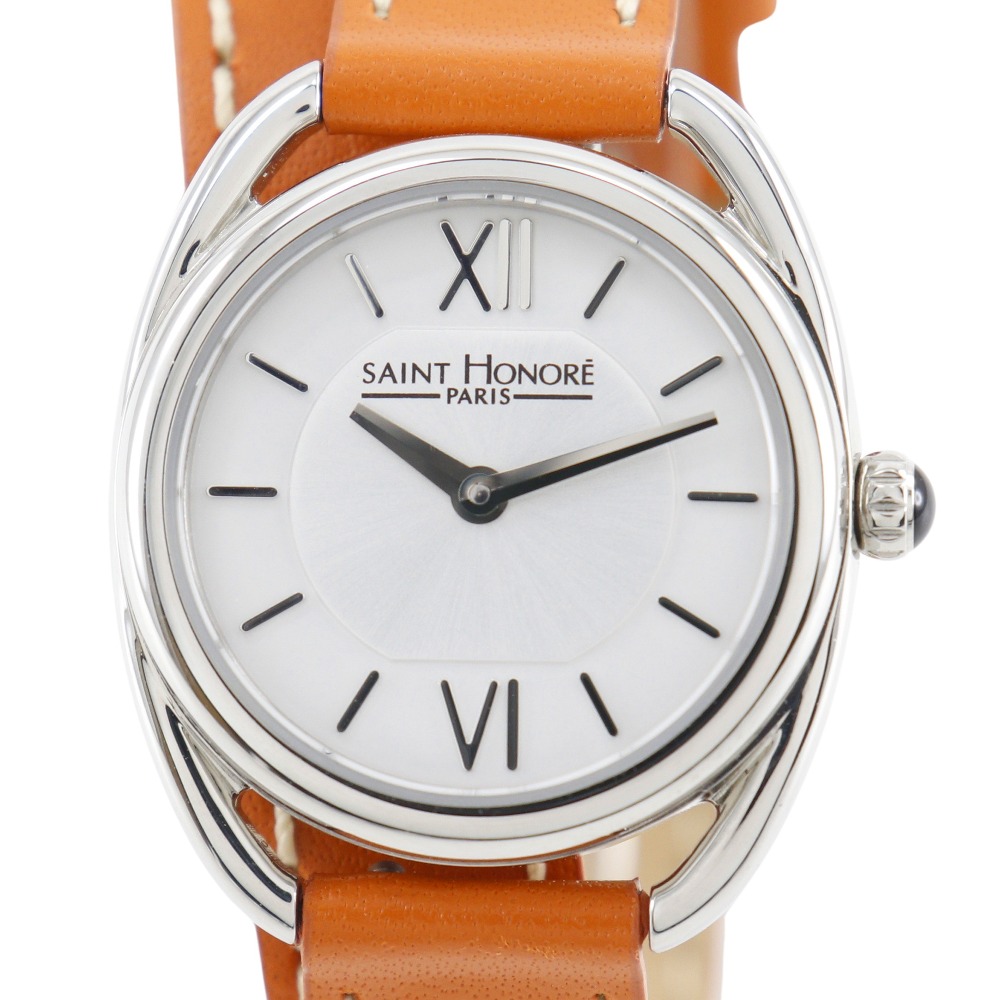 サントノーレ SAINT HONORE CHARISMA 腕時計 721524.1 ステンレススチール×レザー クオーツ シルバー文字盤 CHARISMA レディース【中古】A-ランク