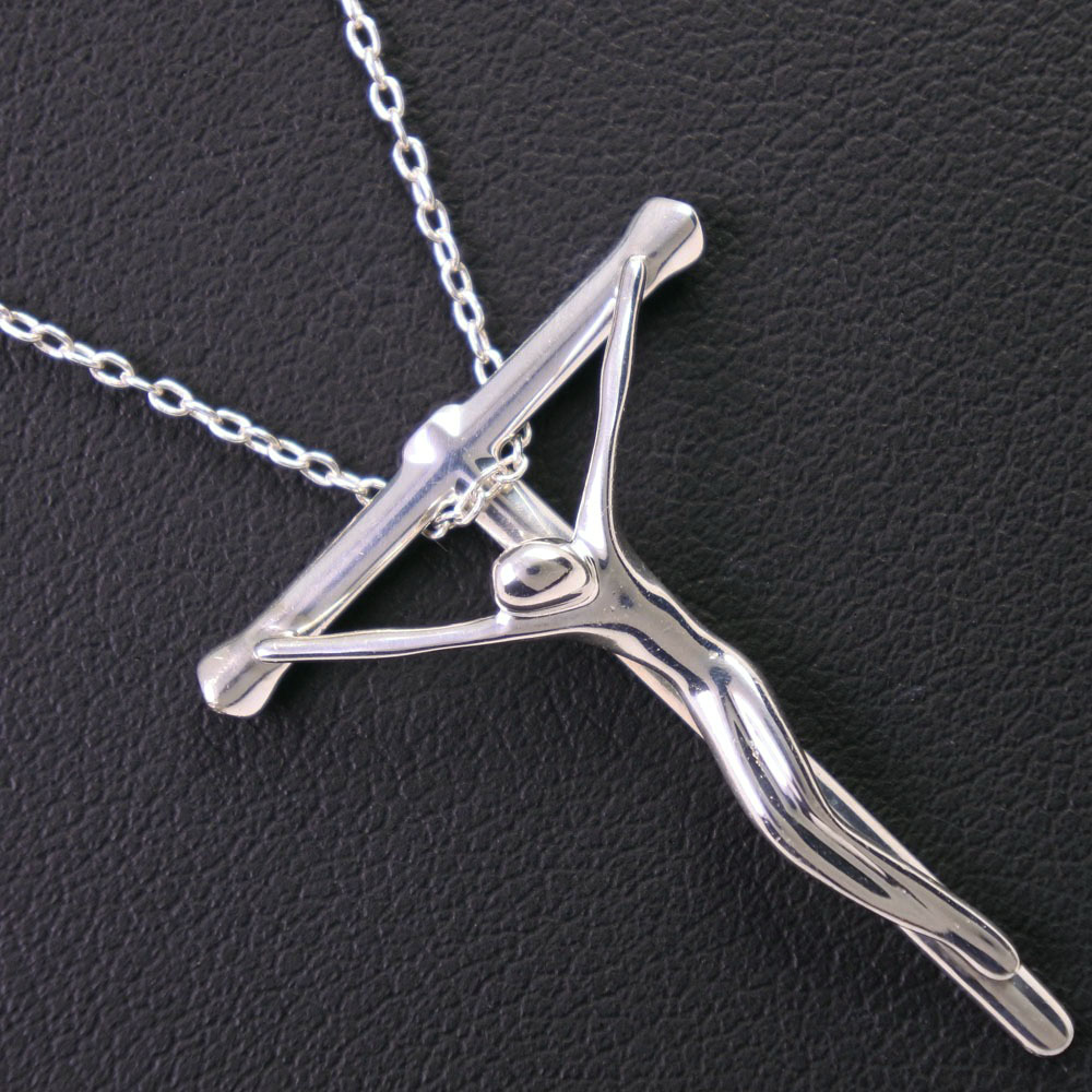 Tiffany Co ティファニー キリスト十字架モチーフ シルバー925 レディース ネックレス 中古 A ランク Voli Me