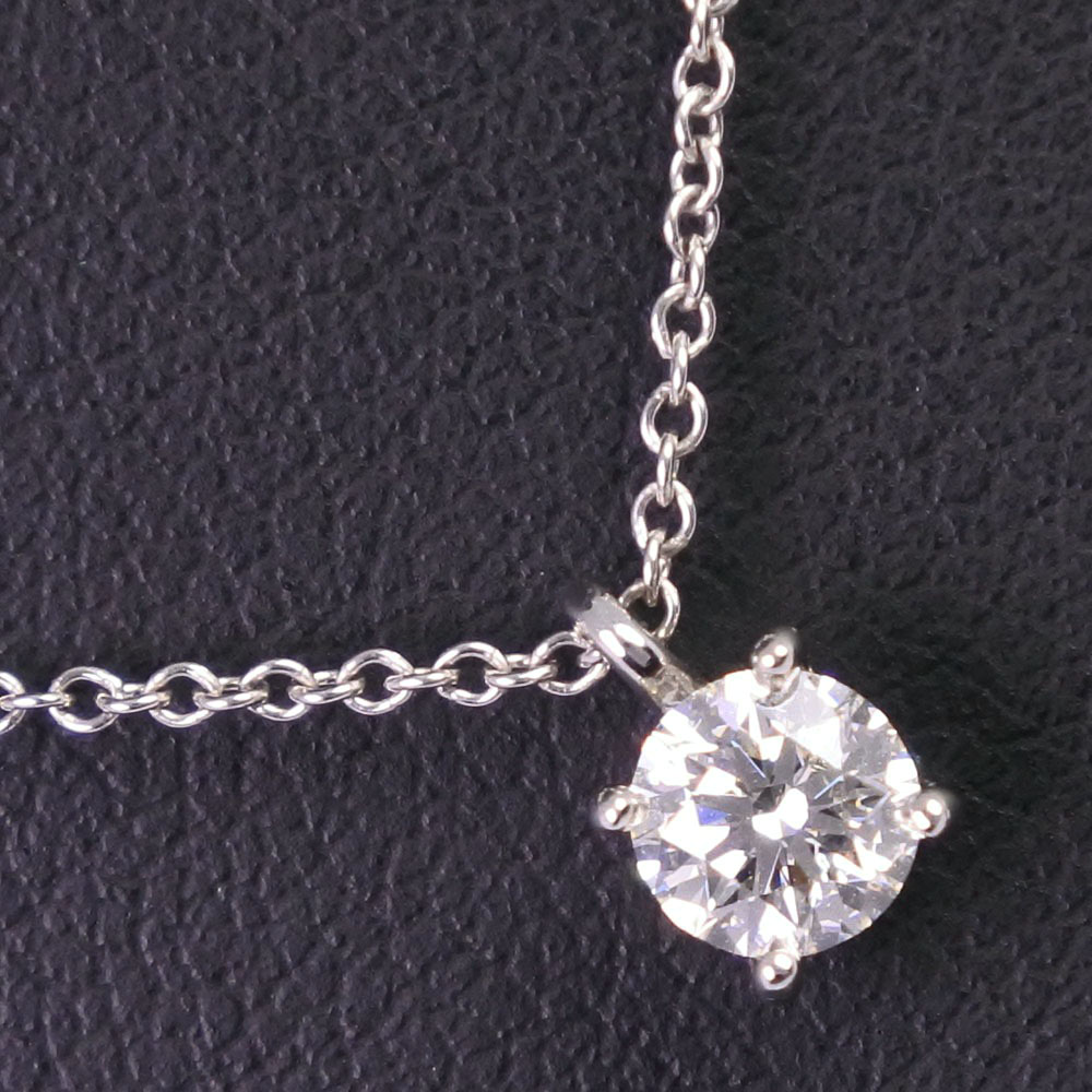 ティファニー TIFFANY&Co. ネックレス ソリティア 約0.3ct Pt950プラチナ&times;ダイヤモンド 約2.5g レディース【中古】A+ランク｜質にしきの【ブランド販売・買取】