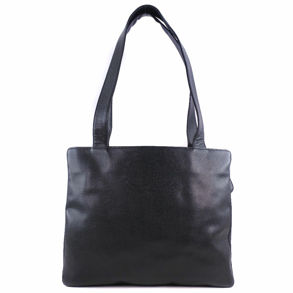 美品　シャネル　ココマーク　キャビアスキン　黒色　トートバッグ　ショルダーバッグ CHANEL - CHANEL シャネル マトラッセ ココマーク チェーン
