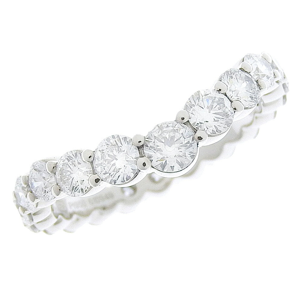 【HARRY WINSTON】ハリーウィンストン フルエタニティ Vシェイプ Pt950プラチナ 7号 レディース リング・指輪【中古】SAランク