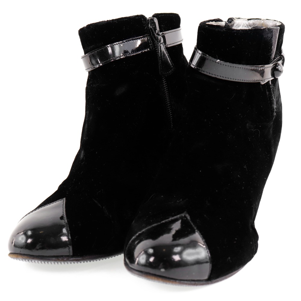 シャネル CHANEL ブーツ レザー 黒 レディース【中古】|質にしきの【ブランド販売・買取】