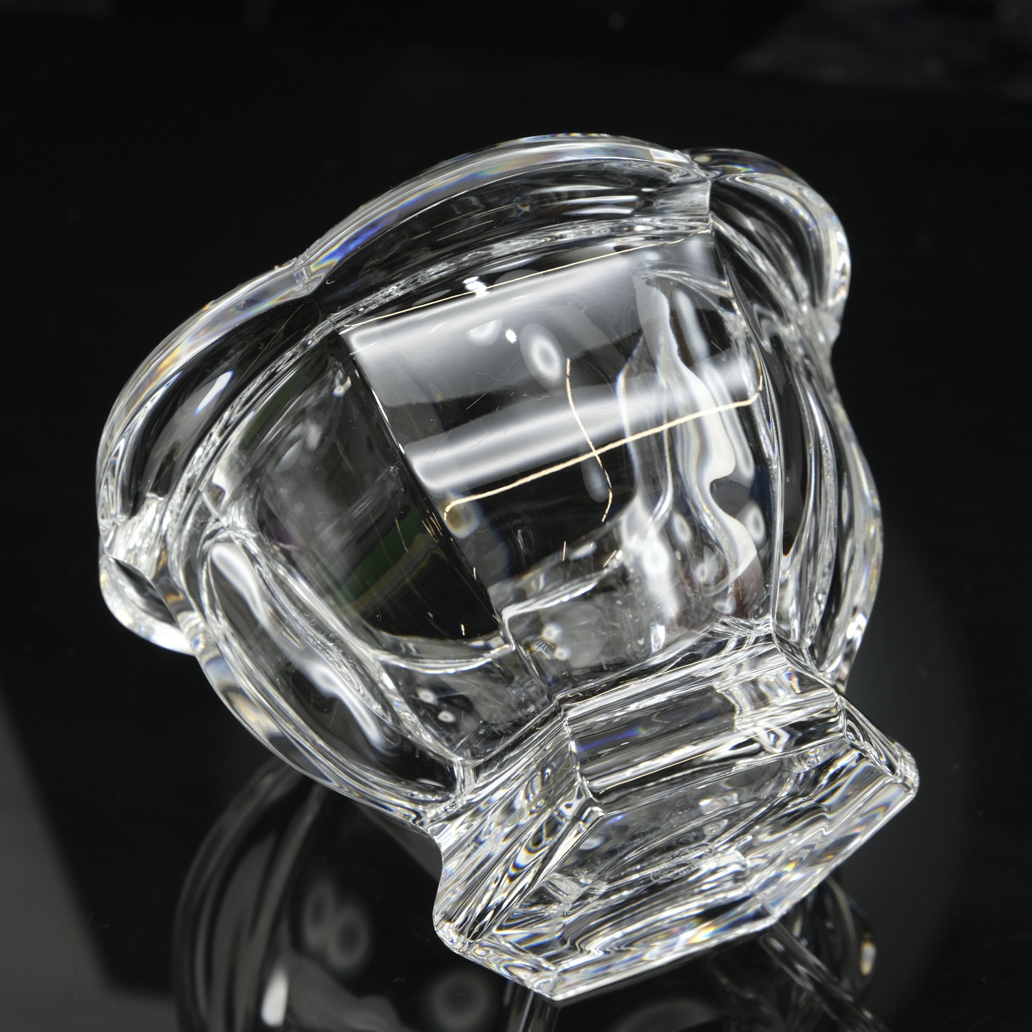 バカラミズーリジャムポット調味料入れH13.5cmスプーン欠品【中古】