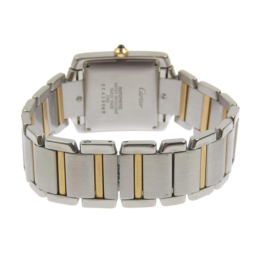 Cartier カルティエ ゴールド シルバー 自動巻き Wq4 ステンレススチール Yg タンクフランセーズlm