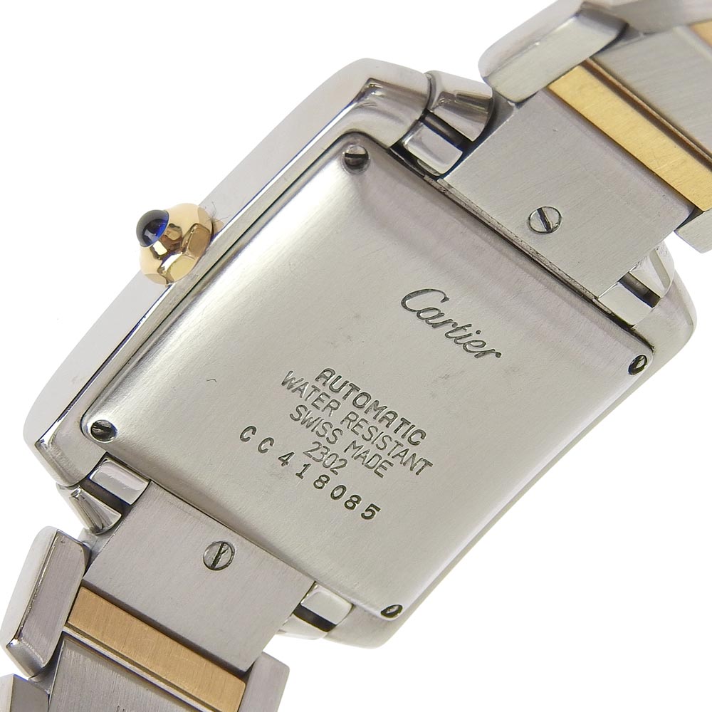 Cartier カルティエ ゴールド シルバー 自動巻き Wq4 ステンレススチール Yg タンクフランセーズlm