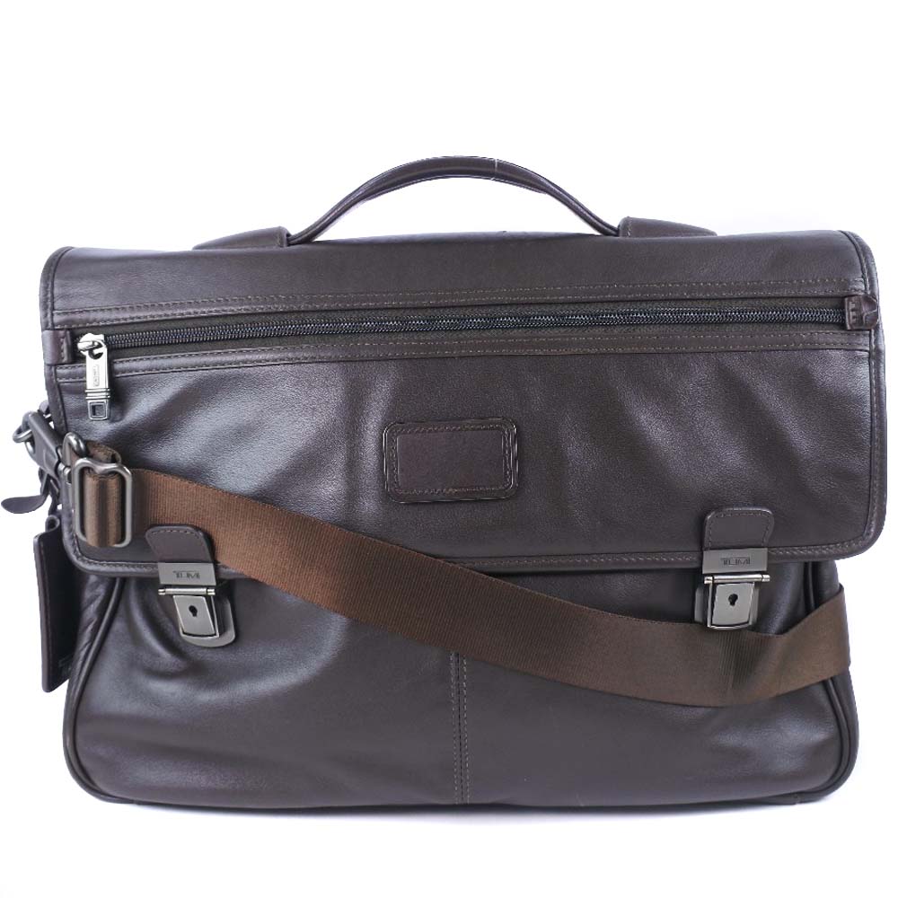 生まれのブランドで トゥミ ビジネスバッグ 2wayショルダー カーフ 茶 メンズ ハンドバッグa ランク Fucoa Cl