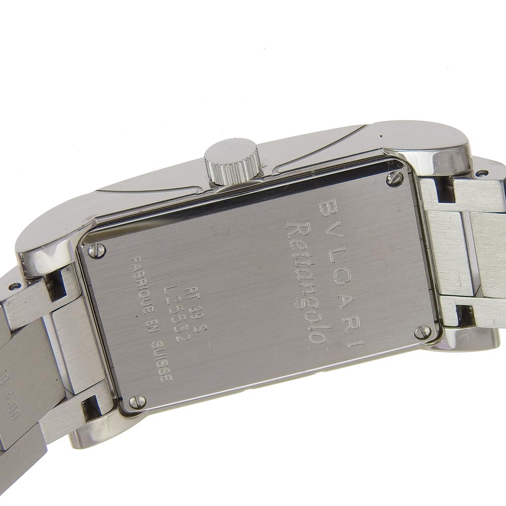 ブルガリ レッタンゴロ RT39S ステンレススチール アナログ表示 腕時計