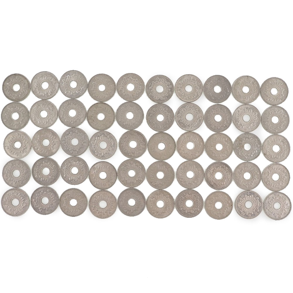 造幣局 Japan MINT 穴あき 50円玉 貨幣 No.16 50枚 Perforated 50 yen coin _【中古】