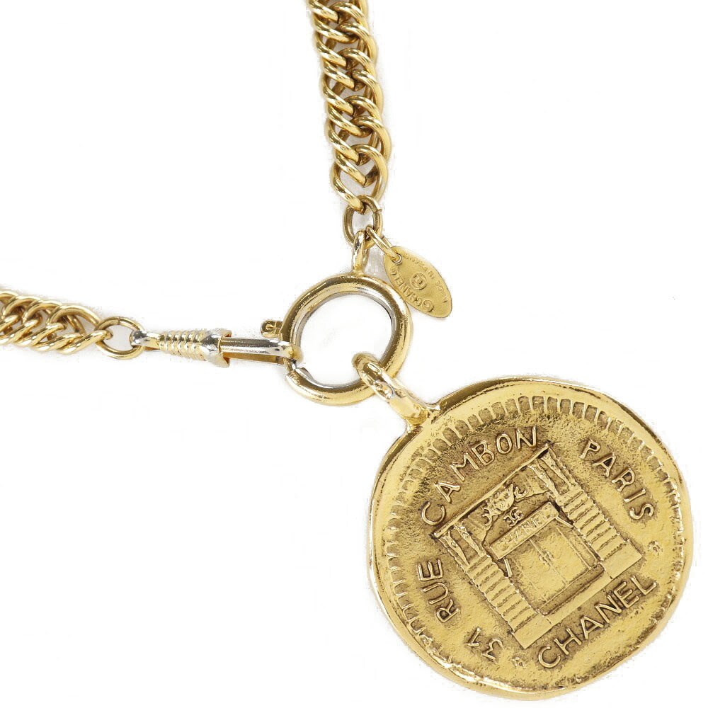 シャネル CHANEL ネックレス 31 RUE CAMBON コイン 金メッキ フランス製 約108.4g レディース【中古】｜質にしきの【ブランド販売・買取】