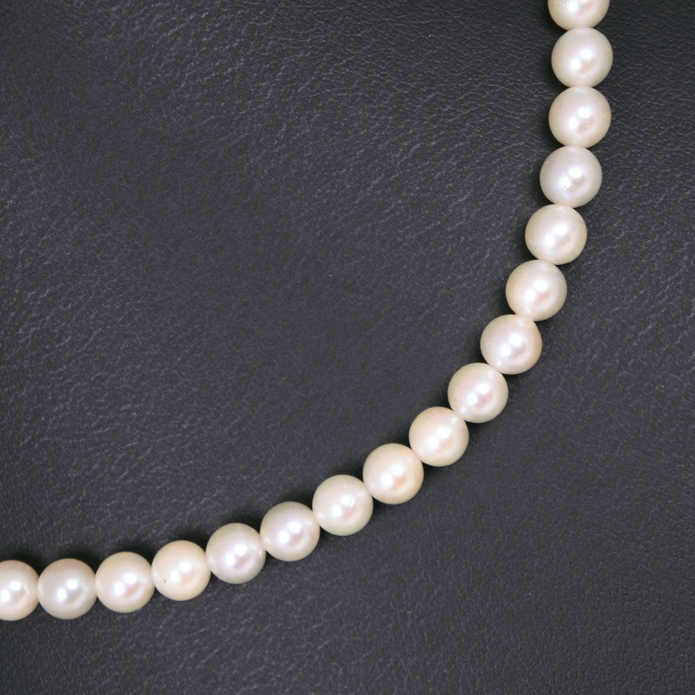 真珠 ネックレス6.0～6.4ｍｍ パール&times;シルバー925 約25.5g Pearl レディース【中古】｜質にしきの【ブランド販売・買取】 9,472円