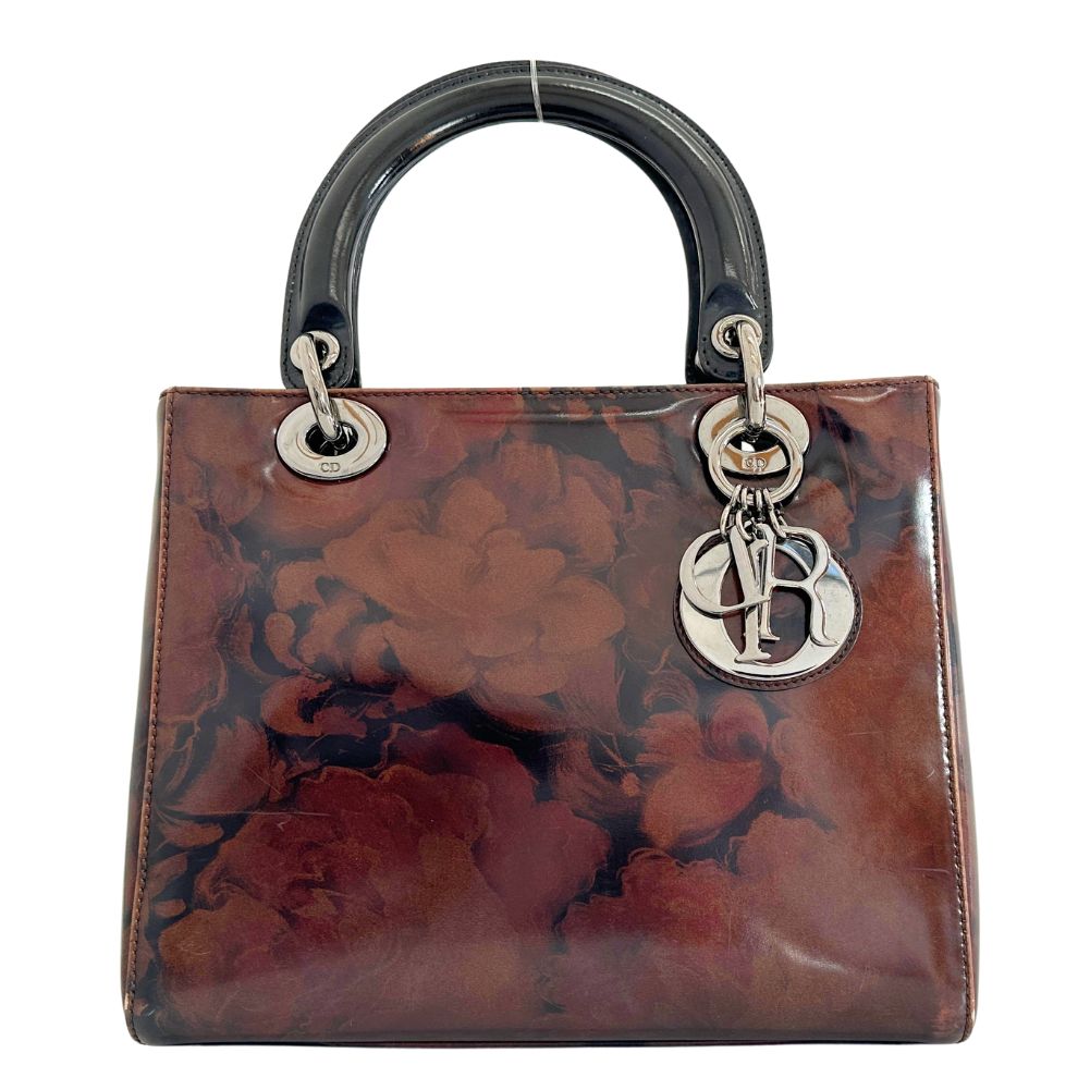 クリスチャンディオール Dior レディディオール ハンドバッグ MA-0958 パテントレザー イタリア製 手提げ ファスナー Lady Dior レディース【中古】 97,900円