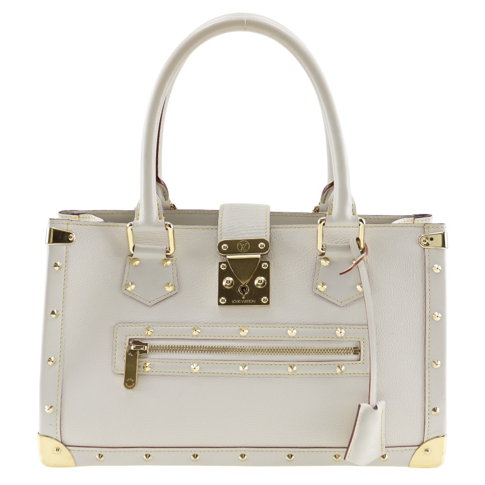 ルイ・ヴィトン LOUIS VUITTON ファビュロー ハンドバッグ スハリライン M91815 ゴートスキン ブロン フランス製 2004年 AS0064 手提げ A4 フラップ Fabreau レディース【中古】
