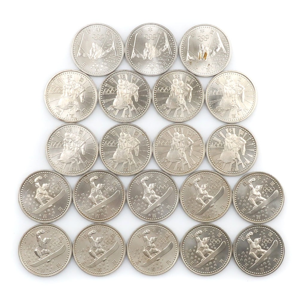 【スーパーセール10％OFF対象】造幣局 Japan MINT 長野オリンピック 貨幣 記念硬貨 五百円 500円硬貨 21枚  Nagano Olympics _【中古】Aランク