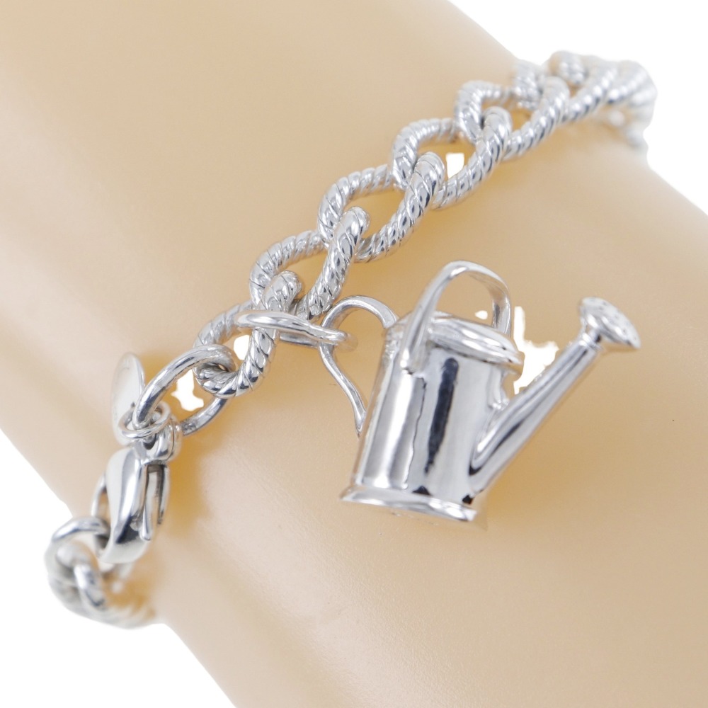 ティファニー TIFFANY&Co. ポットチャーム じょうろ ブレスレット ハウスデザイン シルバー925 約29.2g pot charm watering can レディース【中古】A-ランク