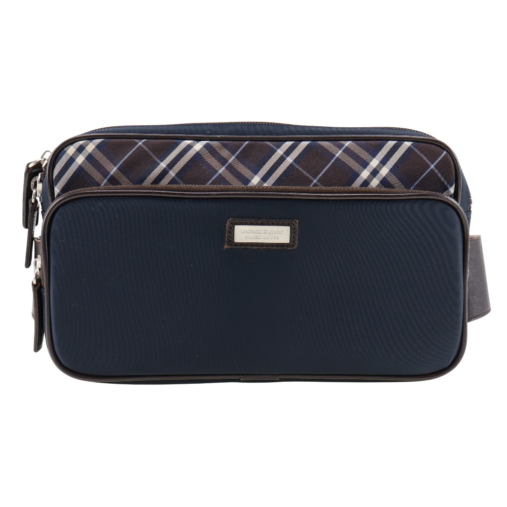 バーバリーブラックレーベル　ウエストポーチトポーチ BURBERRY BLACK LABEL 新品同様 バーバリーブラックレーベル
