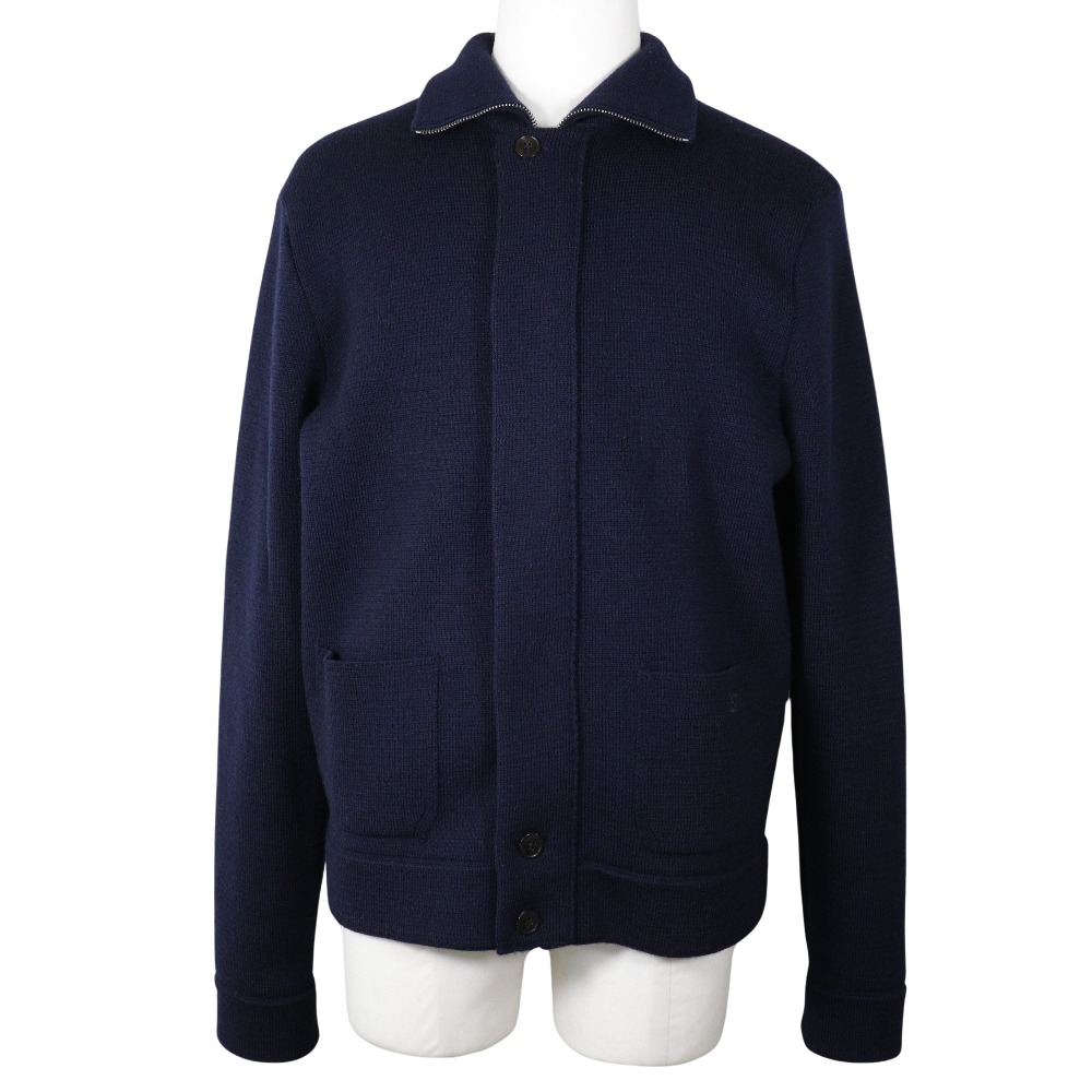 グッチ GUCCI ジップアップ セーター コットン イタリア製 Zip up メンズ【中古】｜質にしきの【ブランド販売・買取】