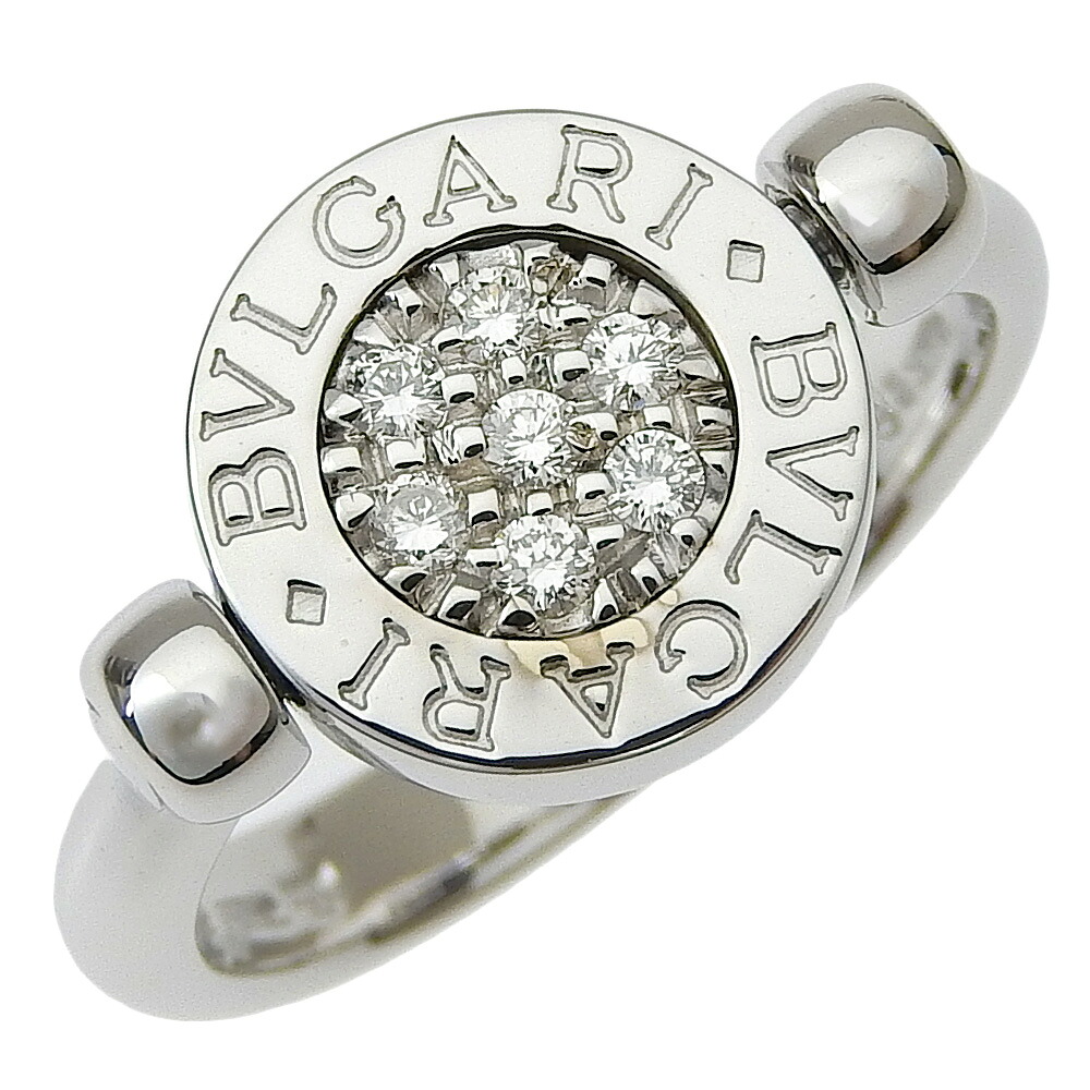 ブルガリ BVLGARI ブルガリブルガリ 10.5号 リング・指輪 フリップ K18ホワイトゴールド×ラピスラズリ×ダイヤモンド イタリア製 約6.3g Bvlgari Bvlgari レディース【中古】