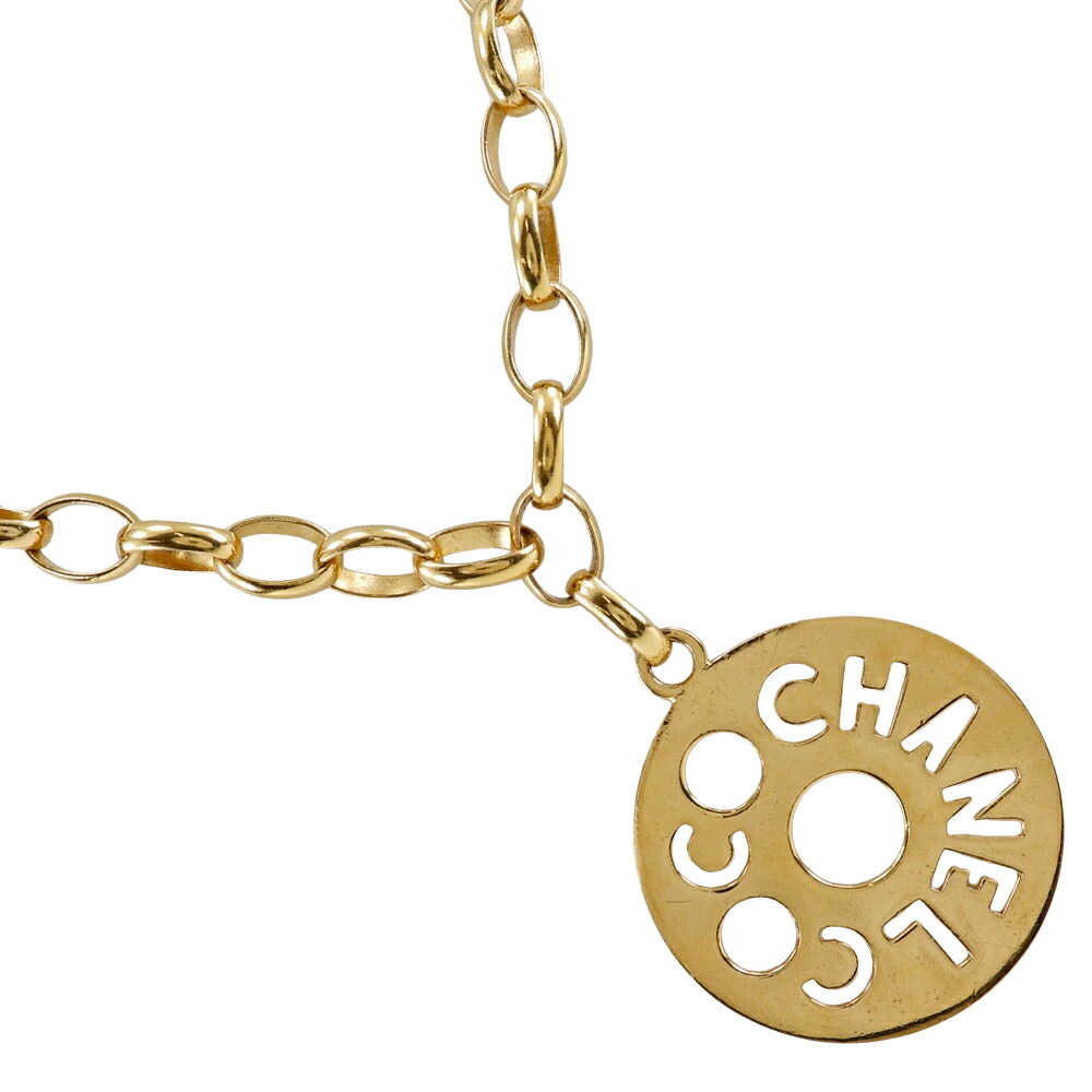 シャネル　CHANEL ヴィンテージ　ロゴプレート ネックレス　トップのみ CHANEL 大SALE シャネル ヴィンテージ ロゴ カンボン プレート