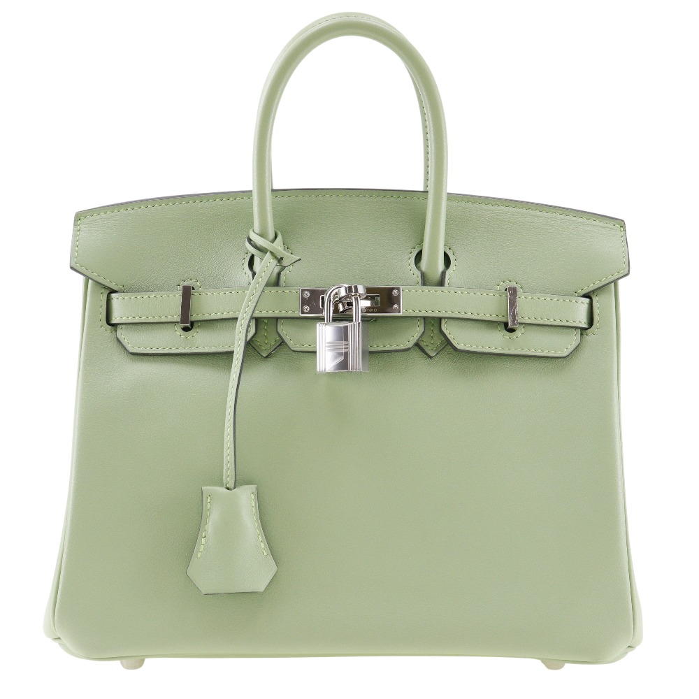 エルメス HERMES バーキン25 ハンドバッグ ヴォースイフト クリケット 2020年 緑 Y 手提げ ターンロック Birkin 25 ユニセックス【中古】Aランク